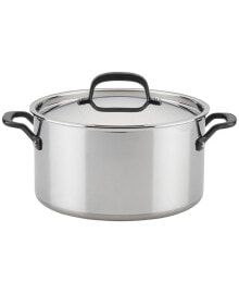 Dishes and cooking accessories 5-Ply Clad Stainless Steel 8 Quart Stockpot with Lid