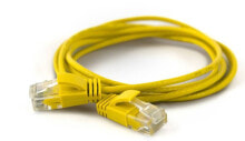 Кабели и разъемы для аудио- и видеотехники Wantec 7281 сетевой кабель 0,1 m Cat6a U/UTP (UTP) Желтый