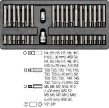 Торцевые головки и ключи yato YT-5538 бита для отверток 40 шт