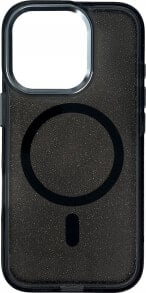 Hurtel Etui Glitter Case MagSafe na iPhone 16 Pro - czarne z brokatem