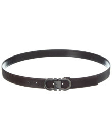 Купить мужские ремни и пояса Salvatore Ferragamo: Ferragamo Gancini Reversible & Adjustable Leather Belt Men's