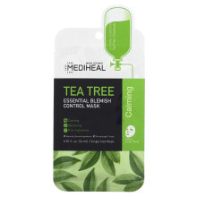 Купить корейские маски для лица Mediheal: Tea Tree Essential Beauty Mask, 1 Sheet, 0.81 fl oz (24 ml)