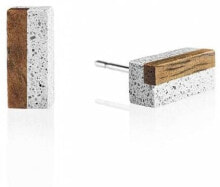 Женские серьги серьги из бетона и древесных блоков GJEWWOG004UN