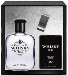 Evaflor Whisky Black - Duftset (Eau de Toilette /100 ml + Eau de Toilette /20 ml + Geldscheinklammer)