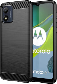 OEM Futerał CARBON do MOTOROLA E13 czarny