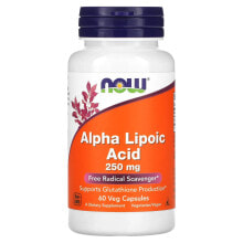 Антиоксиданты nOW Foods, Alpha Lipoic Acid, 250 mg, 60 Veg Capsules
