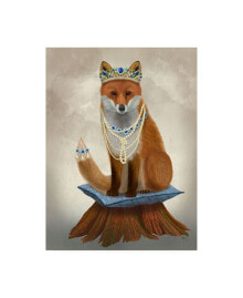 Trademark Global fab Funky Fox with Tiara, Full Canvas Art - 27