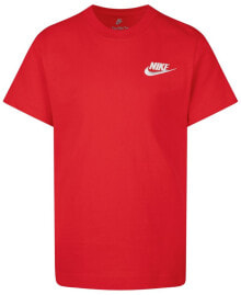 Nike big Boys Sportswear Embroidered Futura Short Sleeve T-shirt