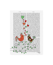 Trademark Global fab Funky Love Birds Illustration Canvas Art - 36.5