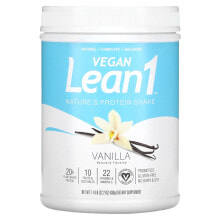 Растительный протеин lean1, Nature's Protein Shake, ваниль, 630 г (1,4 фунта)