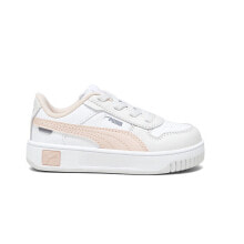 Puma Carina Street Lace Up Girls Pink, White Sneakers Casual Shoes 39384804