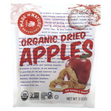 Сушеные фрукты и ягоды made in Nature, Органические яблочные кольца, Hardcored Supersnacks, 85 г