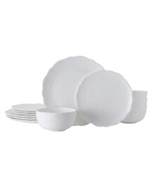 Mikasa abigail Bone China 12 Piece Dinnerware Set, Service for 4