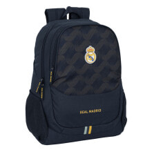 School Bag Real Madrid C.F. Navy Blue 32 x 44 x 16 cm