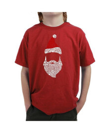 LA Pop Art big Boy's Word Art T-shirt - Santa Claus