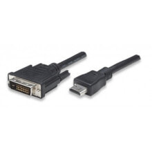 Компьютерные разъемы и переходники techly ICOC-HDMI-D-018 видео кабель адаптер 1,8 m DVI-D Черный