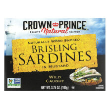 Crown Prince Natural, Brisling Sardines, в родниковой воде, 106 г (3,75 унции)