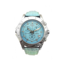 Мужские наручные часы с ремешком Мужские наручные часы с голубым кожаным ремешком Chronotech CT7636L-07