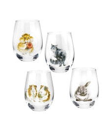 Купить посуда и приборы для сервировки стола Wrendale Designs: Royal Worcester Tumbler Glasses - Set of 4