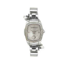 Женские наручные часы женские часы аналоговые со стразами на циферблате серебристые Chronotech