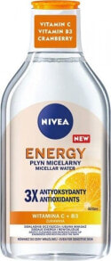 Nivea Energy Micellar Water Мицеллярная вода с витаминами С и В3 для всех типов кожи 400 мл