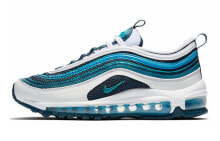 Nike Air Max 97 拼接运动 低帮 跑步鞋 GS 白蓝 / Кроссовки Nike Air Max 97 GS BV0050-100