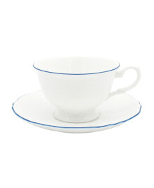 Twig New York amelie Royal Blue Rim Cup & Saucer