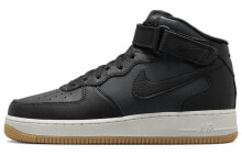 Nike Air Force 1 Mid “Black Gum” 防滑减震耐磨 中帮 板鞋 黑 / Кроссовки Nike Air Force 1 Mid Black Gum DV7585-001