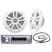 SEACHOICE 50-72101 Bluetooth/MP3/AM/FM Marine Stereo With Speakers