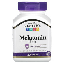 Melatonin, 3 mg, 200 Tablets