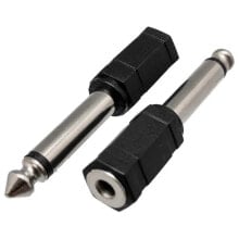 EUROCONNEX 1089 M/F Jack 3.5 To Adapter 6.4 mm