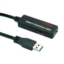 ROLINE 12.04.1072 USB кабель 20 m 3.2 Gen 1 (3.1 Gen 1) USB A Черный