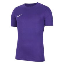 Мужские спортивные футболки Мужская спортивная футболка фиолетовая с логотипом Nike Dry Park Vii Jsy