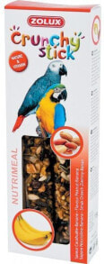 Корма и витамины для птиц Zolux Crunchy Stick parrot peanut / banana 115 g