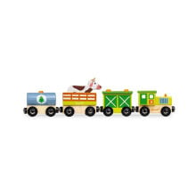Наборы игрушечных железных дорог, локомотивы и вагоны для мальчиков JANOD Story Farm Train