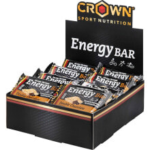 Протеиновые батончики и перекусы CROWN SPORT NUTRITION Double Chocolate Energy Bars Box 60g 12 Units