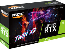Video cards inno3D GeForce RTX 3050 Twin X2 8GB GDDR6X 128-bit 3xDP+HDMI - 8,192 MB
