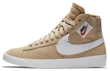 Nike Blazer Mid Rebel 拉链复古 中帮 板鞋 男女同款 棕色 / Кроссовки Nike Blazer Mid BQ4022-200