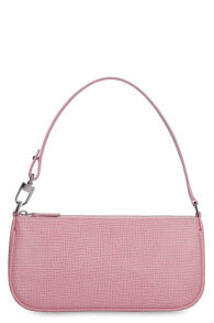 Багет Женская сумка багет кожаная розовая BY FAR