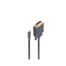 BS10-58025 - 1 m - DVI-D - USB Type-C - Male - Male - Straight