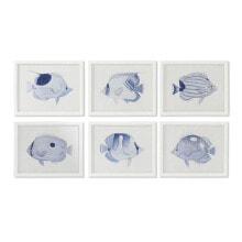 Painting Home ESPRIT Mediterranean 50 x 2,5 x 40 cm (6 Units)