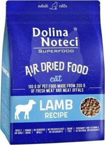 Купить сухие корма для кошек Dolina Noteci: Dolina Noteci DOLINA NOTECI Superfood Danie z jagnięciny- karma suszona dla kota 1kg