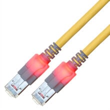 Кабели и разъемы для аудио- и видеотехники Sacon 442603,300 сетевой кабель Желтый 3 m Cat6 S/FTP (S-STP)