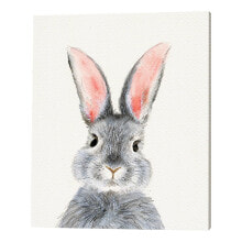 Купить декор и освещение Milan Moon: Leinwandbild Watercolor Rabbit