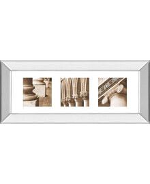 Classy Art architectural Triptych I by Tony Koukos Mirror Framed Print Wall Art - 18