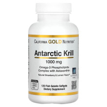 California Gold Nutrition, Antarctic Krill Oil, Omega-3 Phospholipids Complex with Astaxanthin, Natural Strawberry and Lemon Flavor, 500 mg, 30 Fish Gelatin Softgels