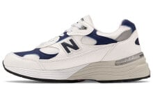 New Balance NB 992 美产 耐磨透气 低帮 跑步鞋 男女同款 白蓝色 / Кроссовки New Balance NB M992EC