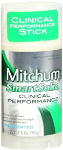 Deodorants mitchum Smart Solid Anti-Perspirant Deodorant Unscented 2.50 oz (Pack of 3)