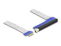 Delock Riser Karte PCI Express x1 Stecker zu x16 Slot mit Kabel 20 cm - Cable - 0.2 m