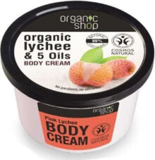 Organic Shop Pink Lychee Body Cream  Глубоко питательный, омолаживающий и успокаивающий для сухой и чувствительной кожи  250 мл